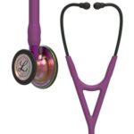 Estetoscopio Littmann Cardiology IV Ciruela / Acabado Negro / Arcoíris / Vástago Violeta