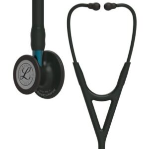 Estetoscopio Littmann Cardiology IV Negro / Acabado Negro / Pomo Azul