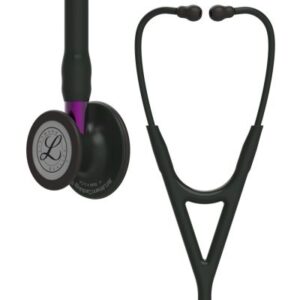 Estetoscopio Littmann Cardiology IV Tubo Negro / Acabado Negro / Pomo Violeta