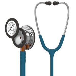 Estetoscopio Littmann Classic III Tubo Azul Caribe / Acabado Espejo / Tallo Cobre